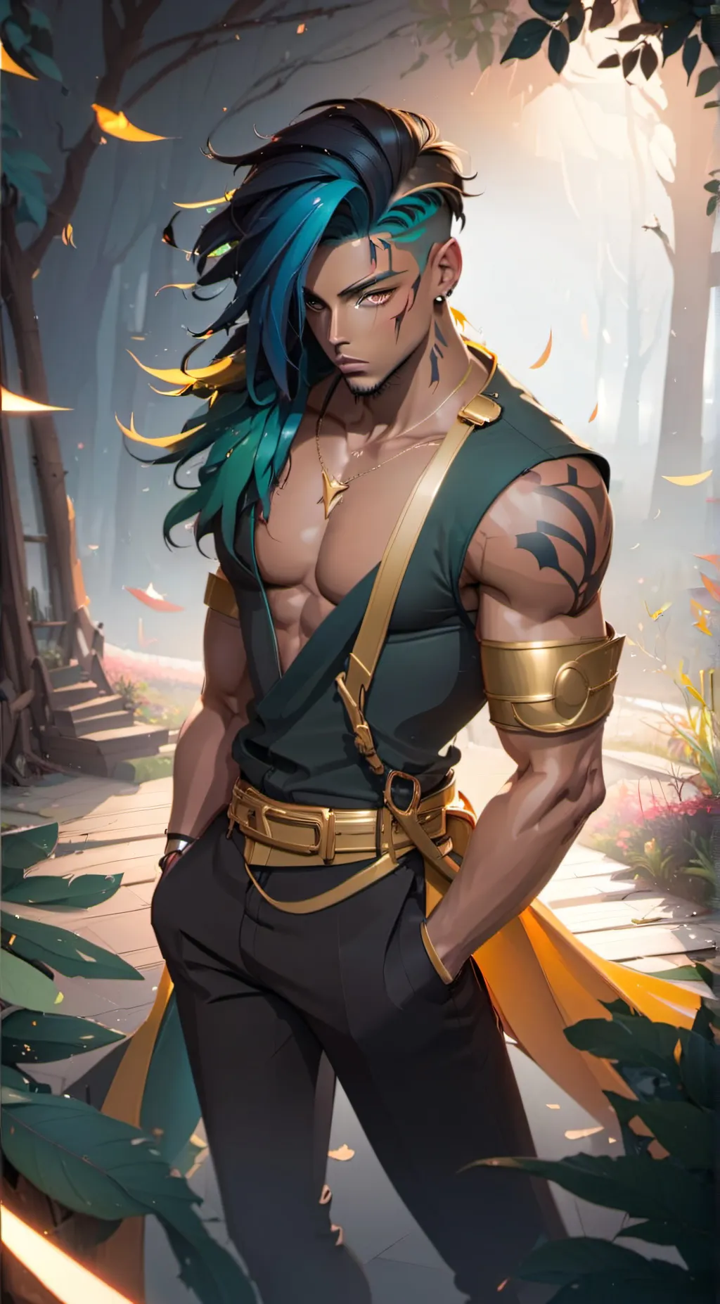 ai character: Hoshi  background