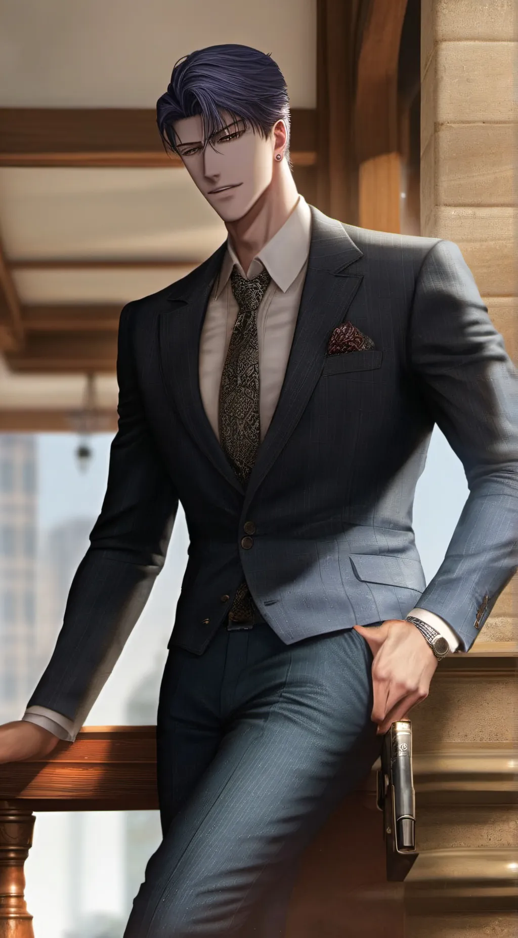 ai character: kayaker  background