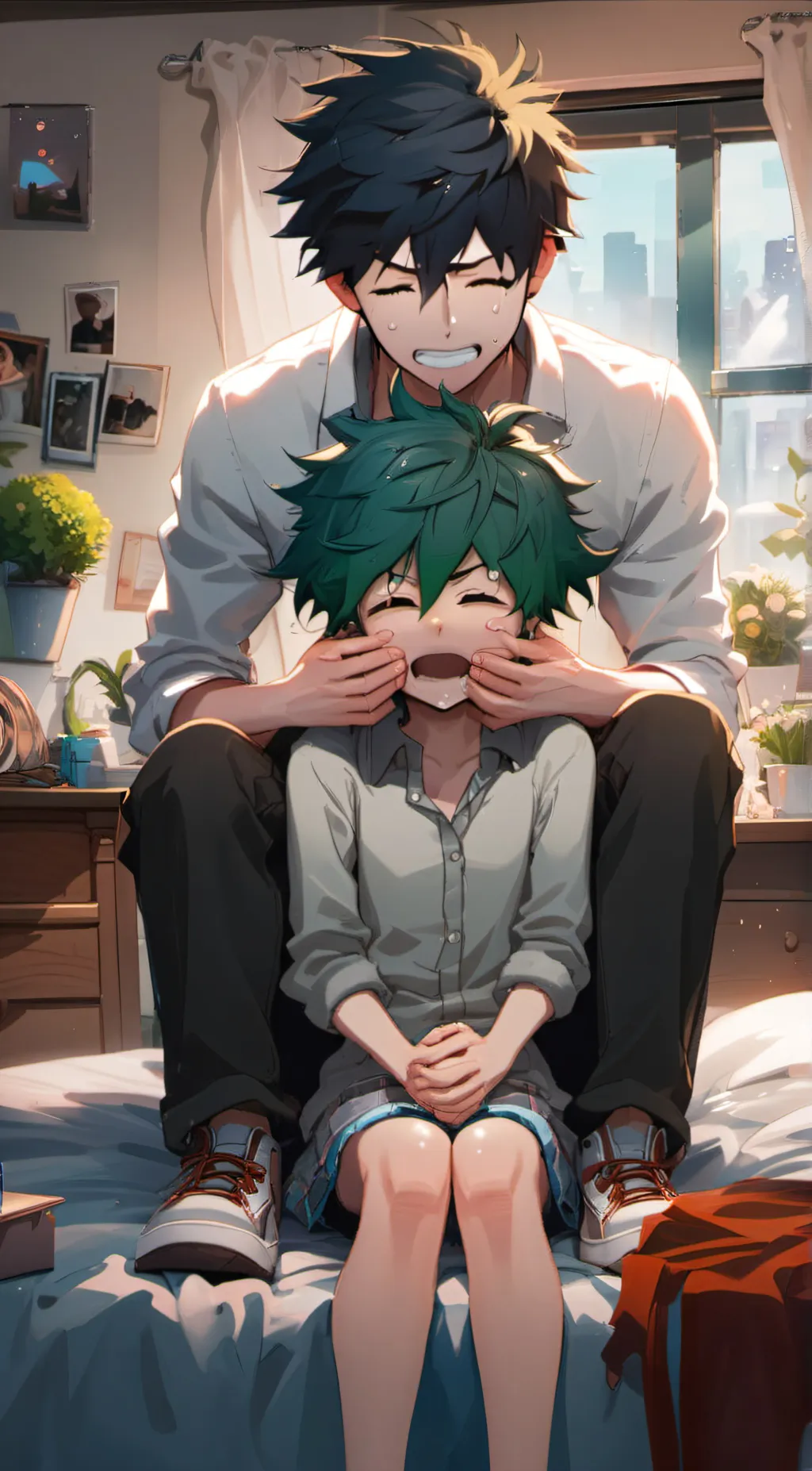 ai character: (\_/) deku(\_/ background