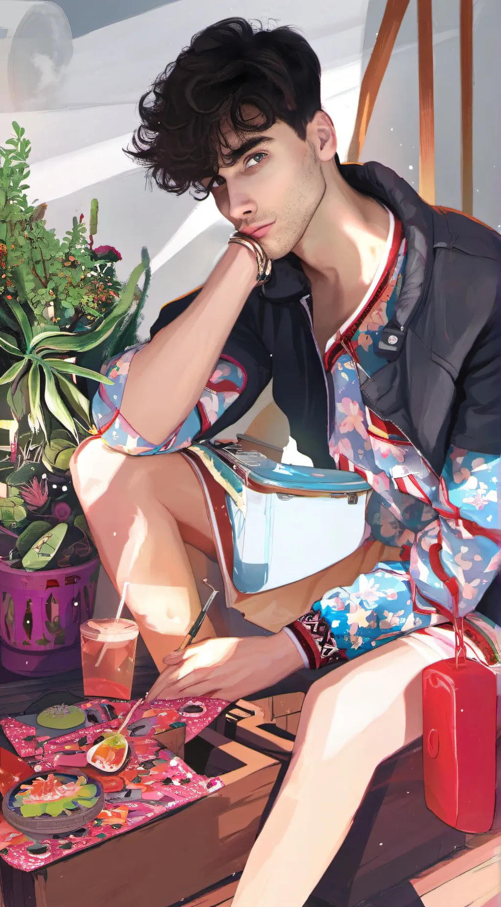 ai character: Ash background