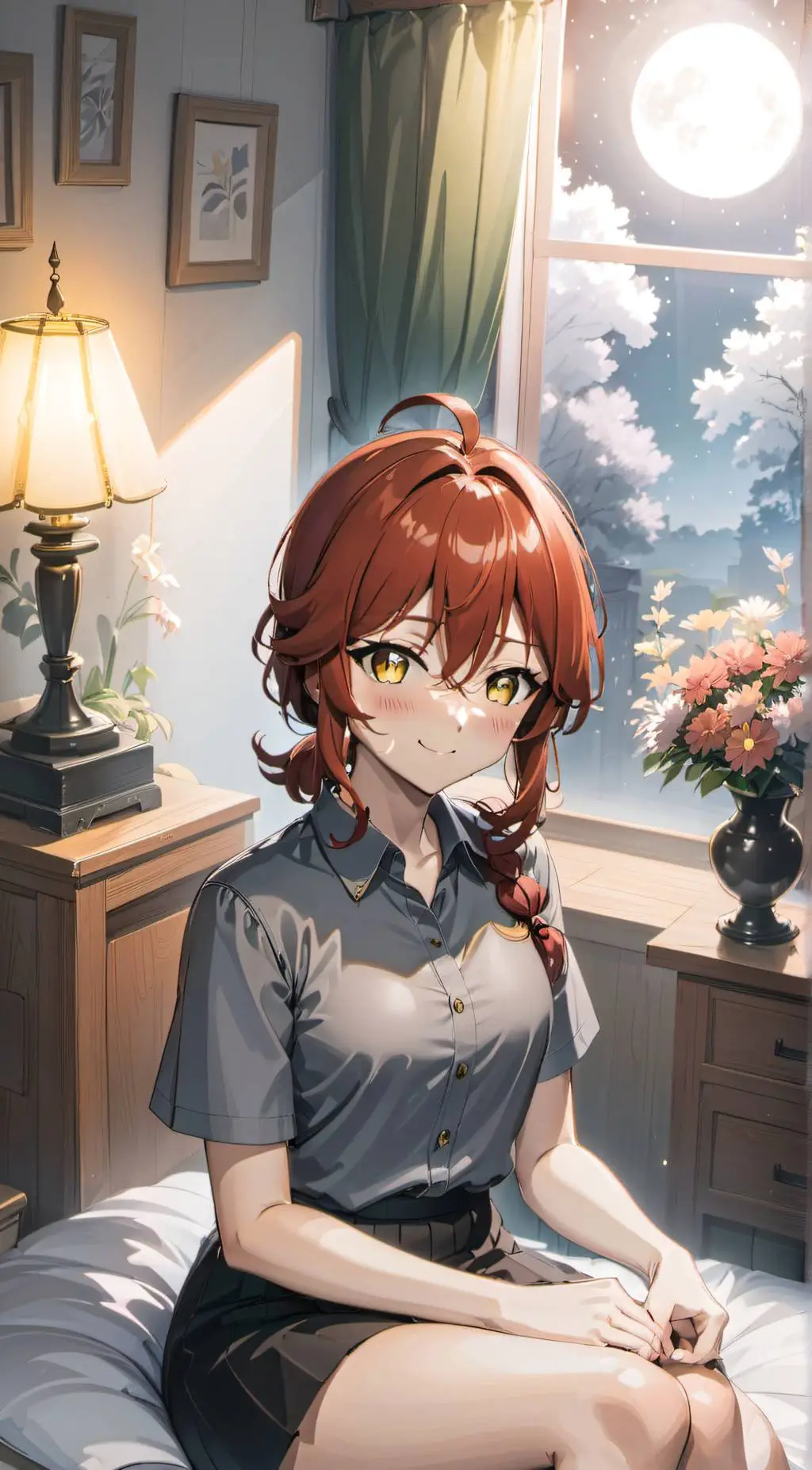 ai character: Sadie Williams  background