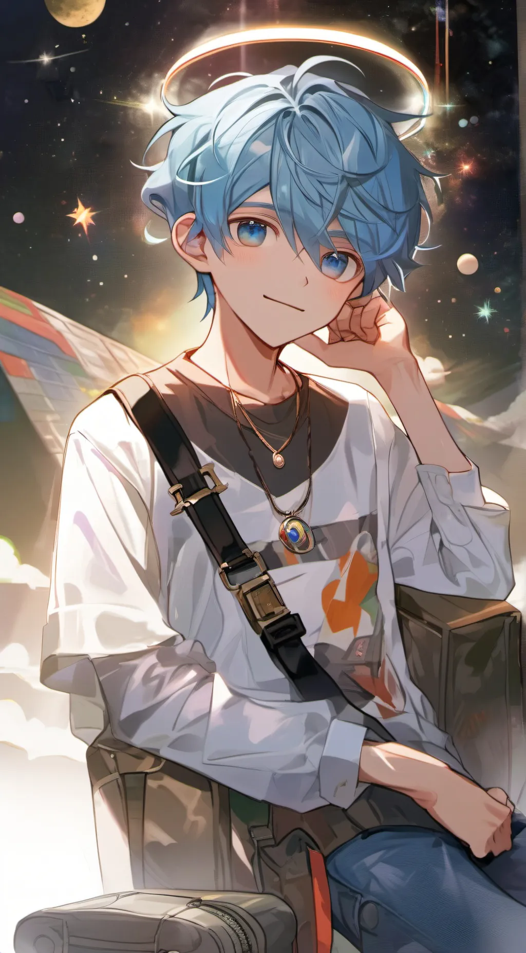 ai character: Planet background