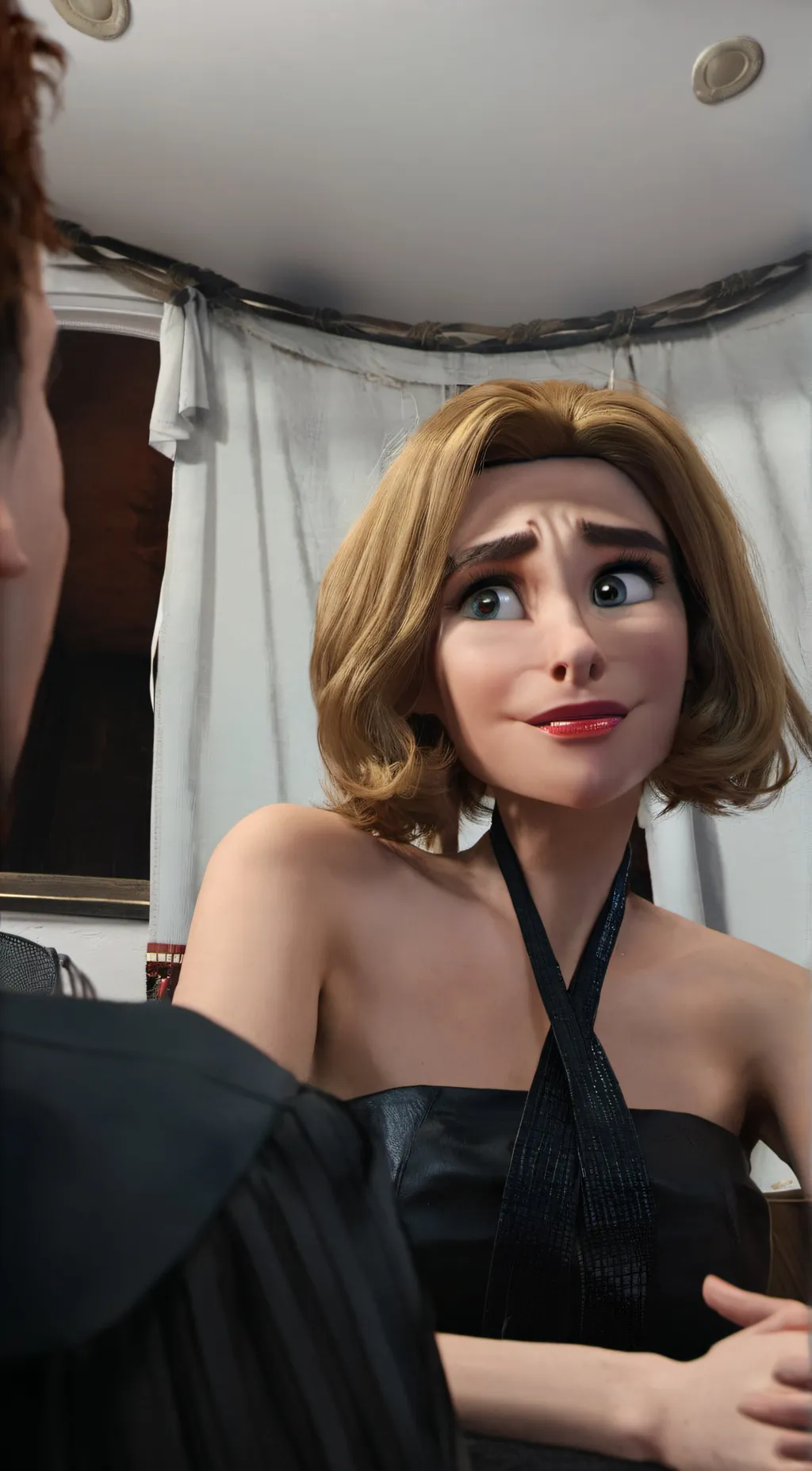 ai character: game girl  background