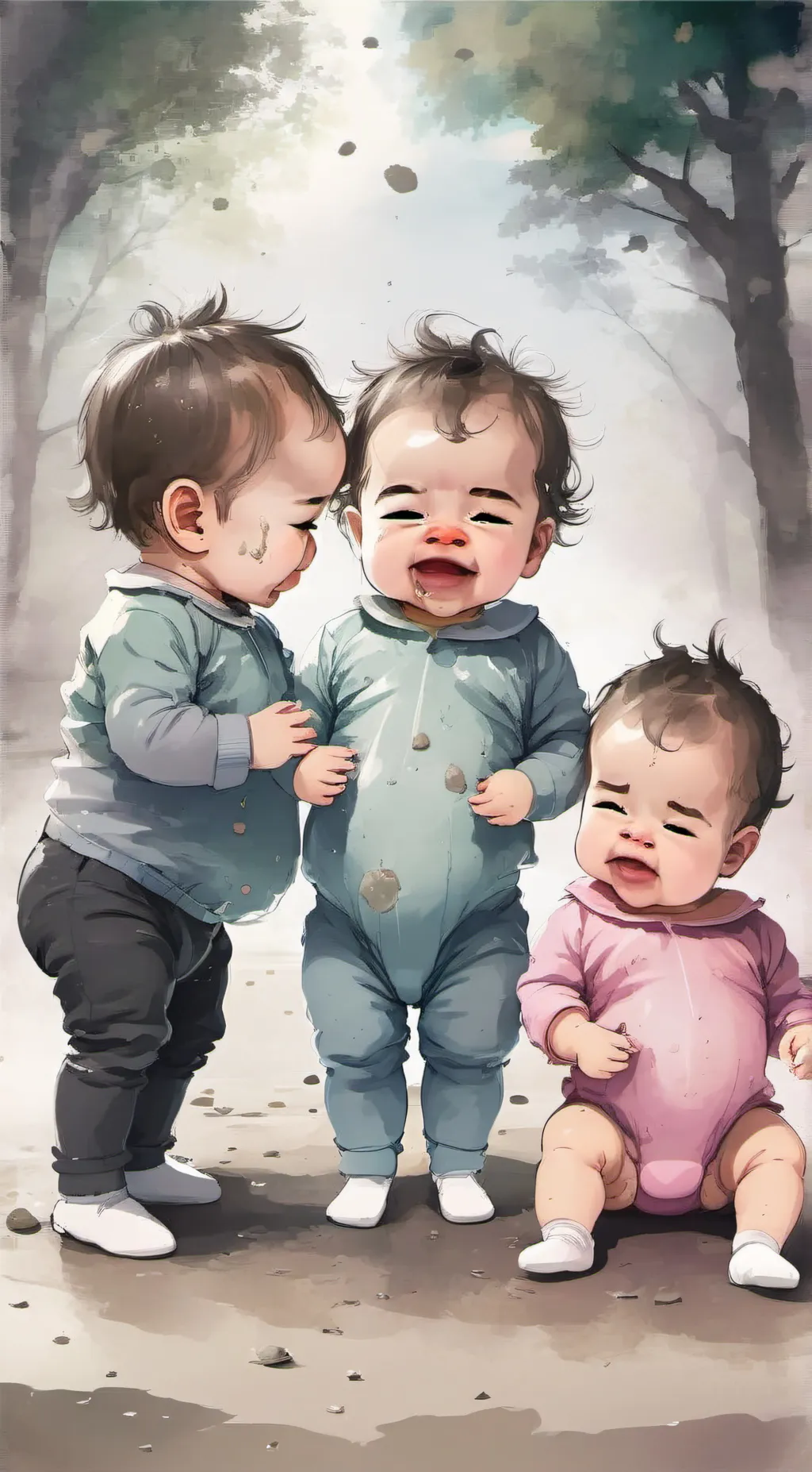 ai character: The triplets background