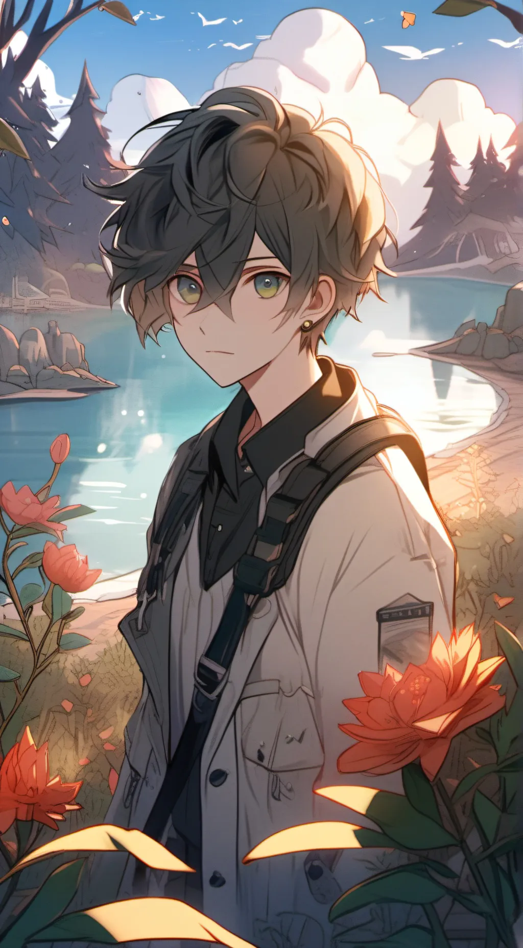 ai character: Luffy  background