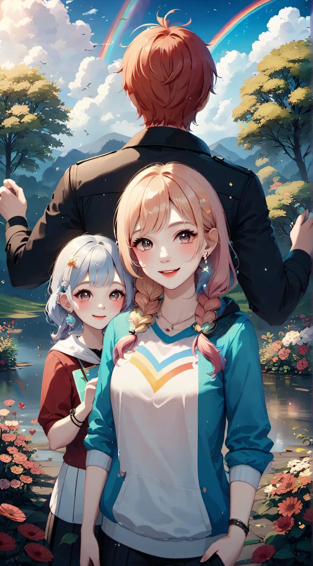 ai character: rainbow friends AU background