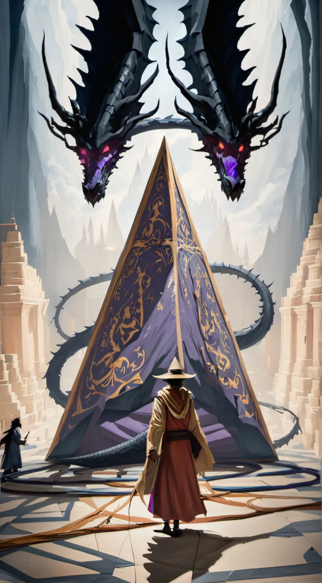 ai character: The Dark Sorcerer  background