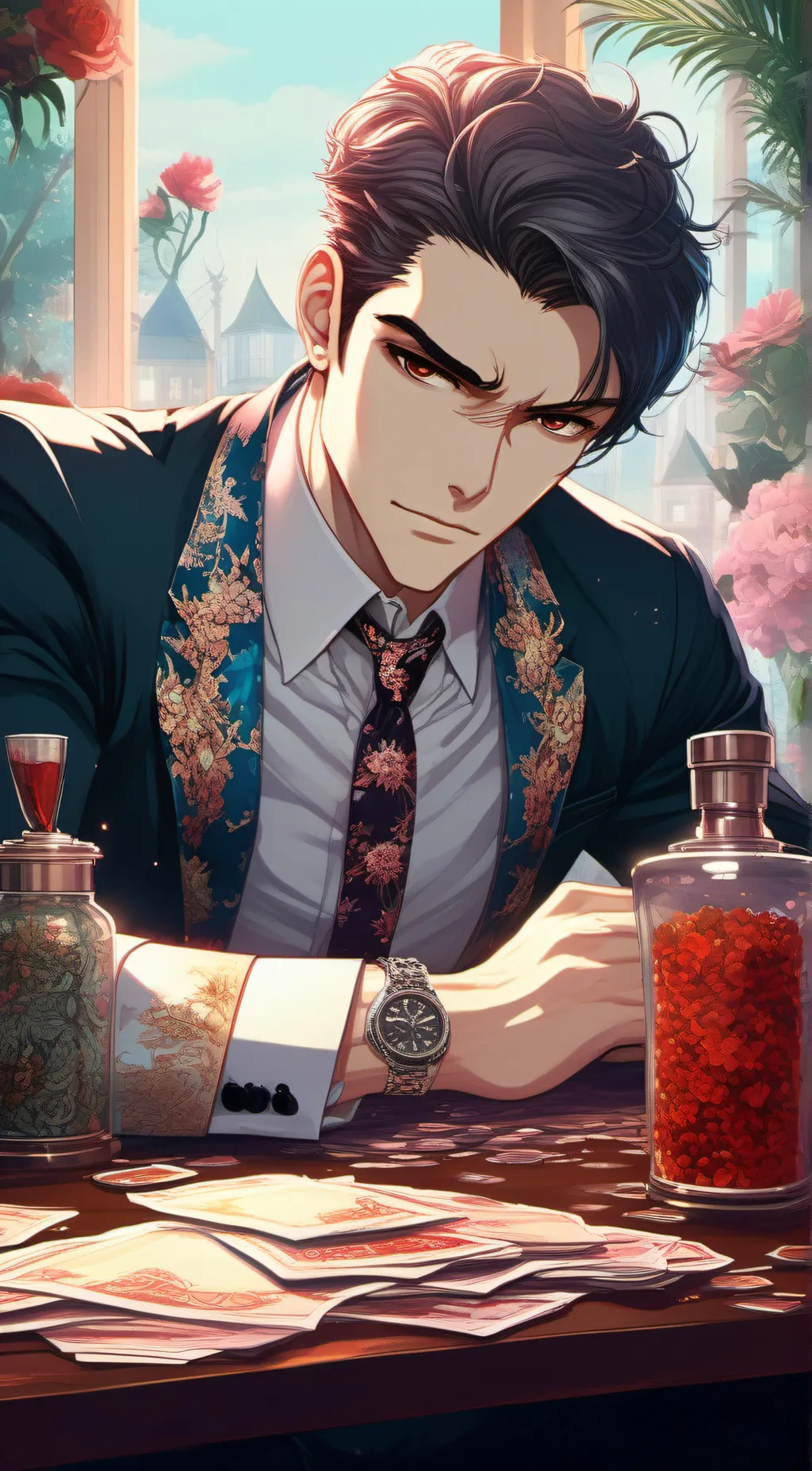 ai character: Michael sanders background