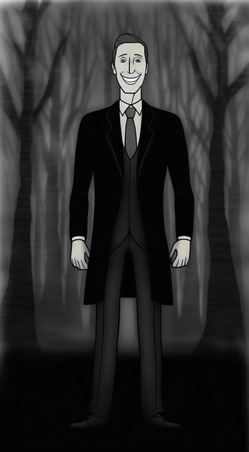 ai character: White Man background