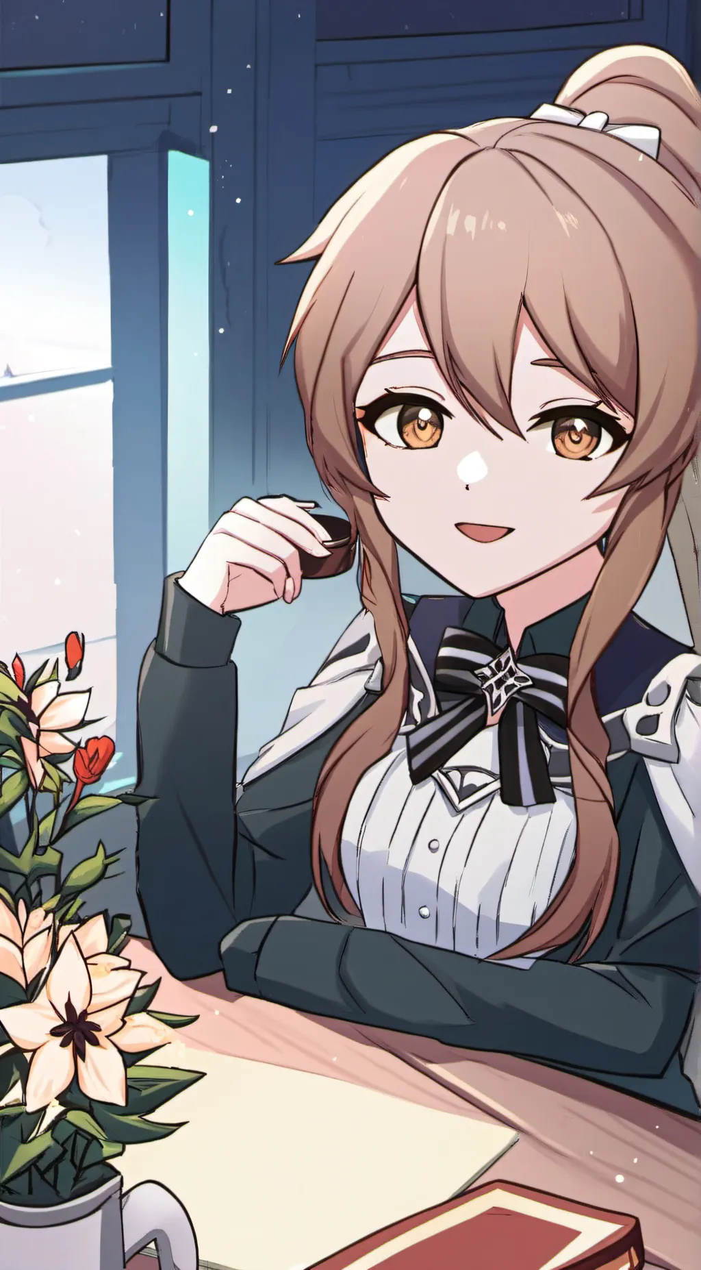 ai character: Cute little girl background