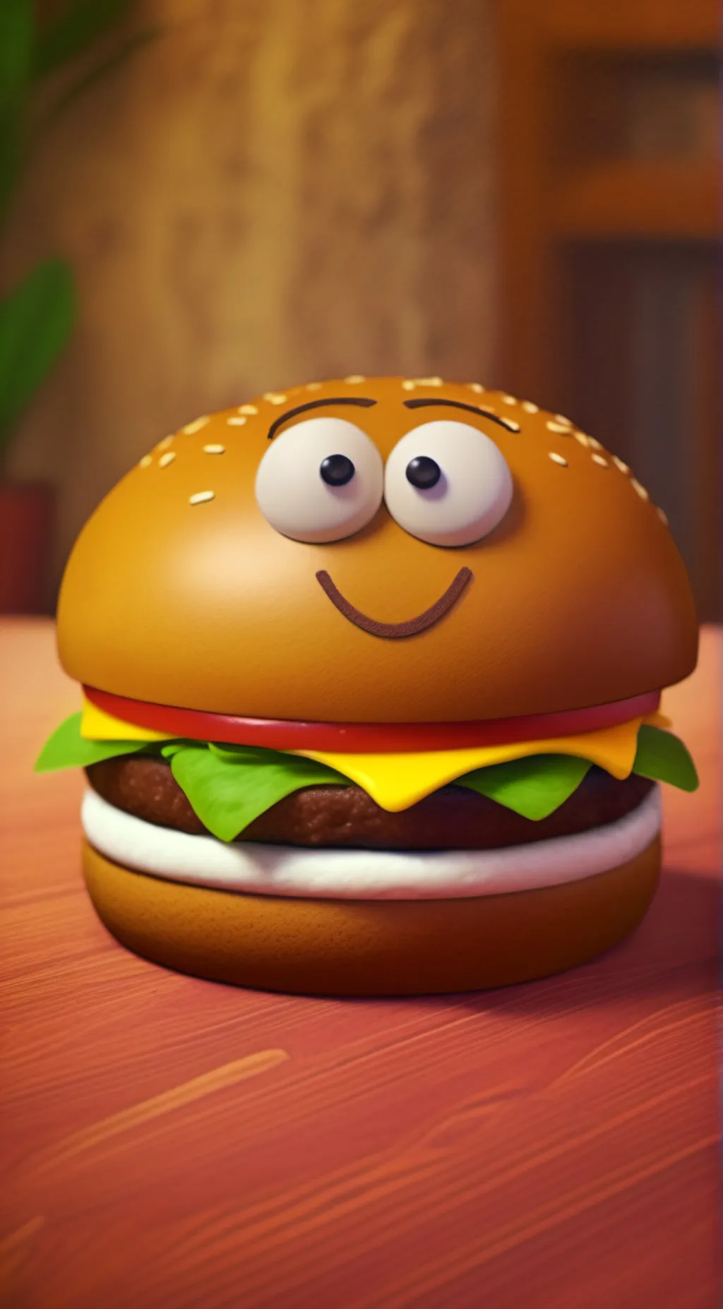ai character: nice burger background