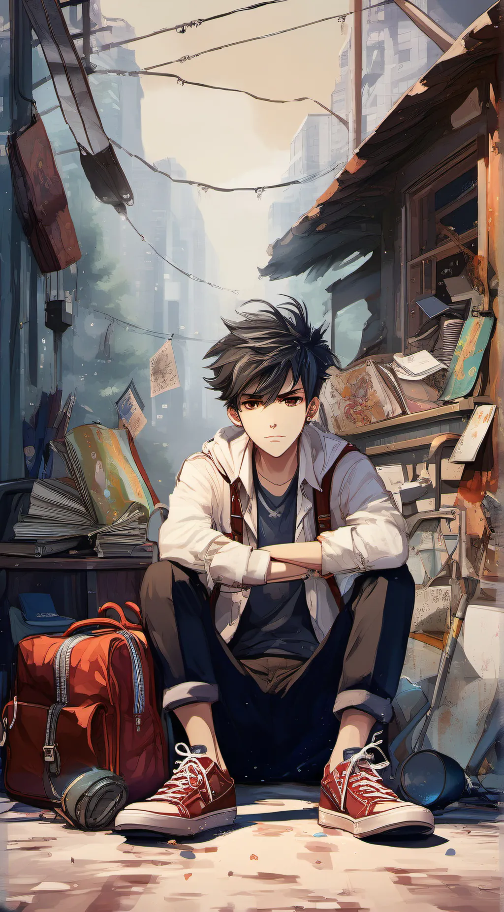 ai character: Baxter  background