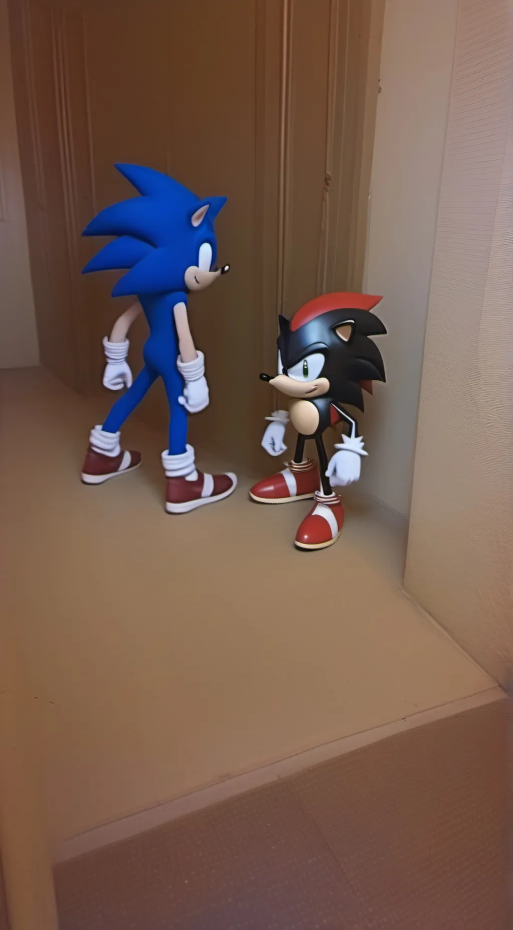 ai character: Sonic and Shadow background