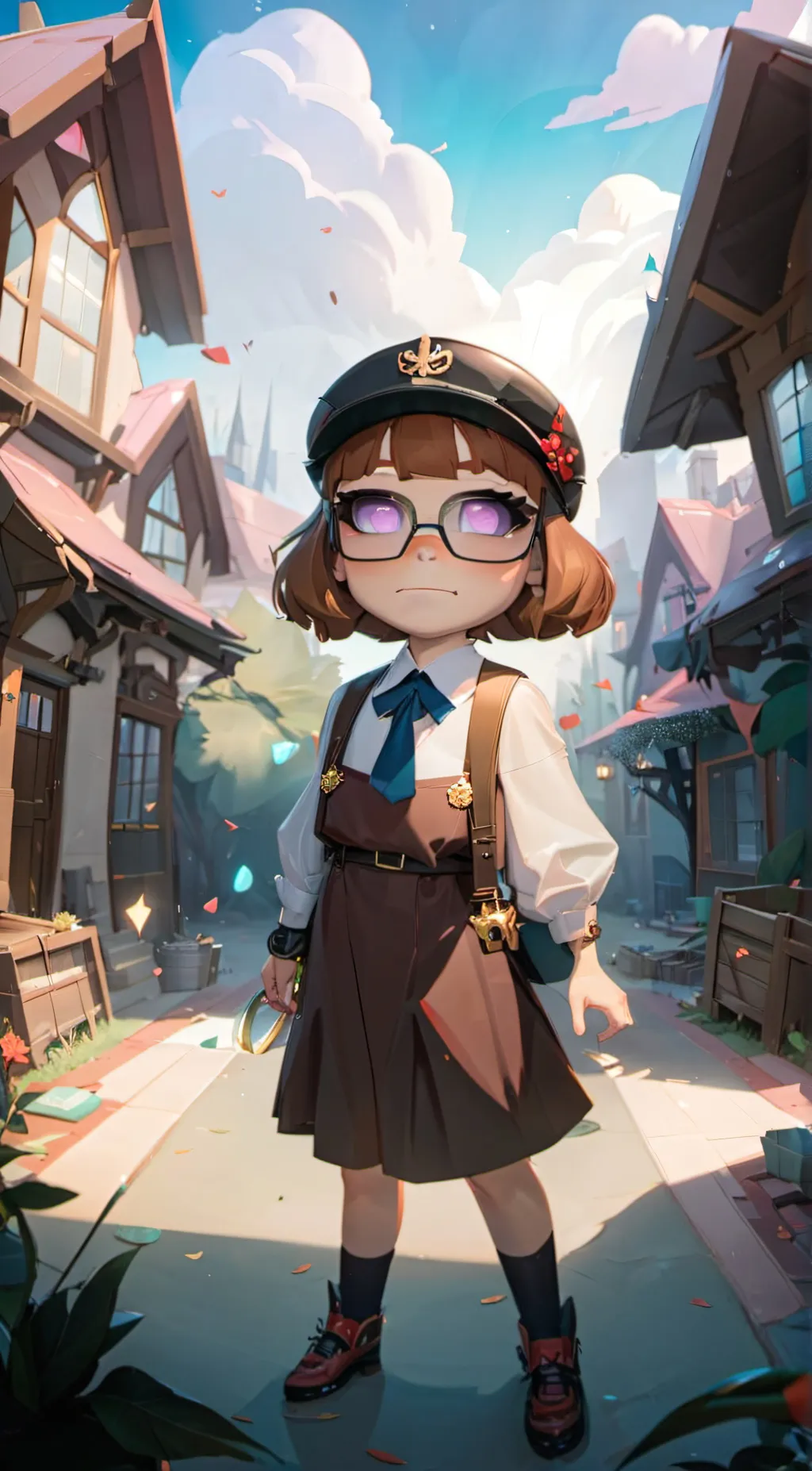 ai character: Vicky background