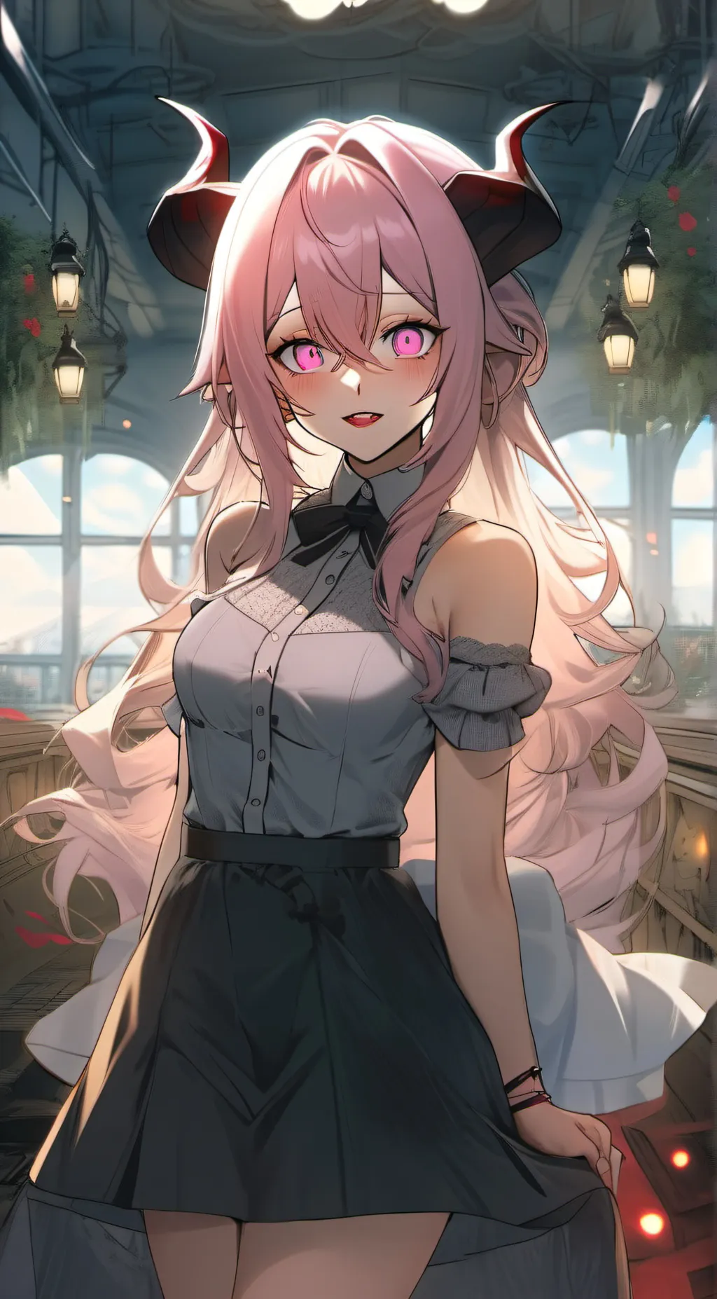 ai character: Fancy  background