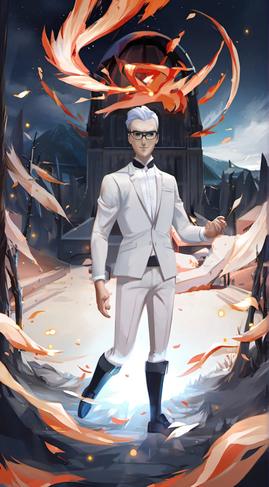 ai character: Gabriel Agreste  background