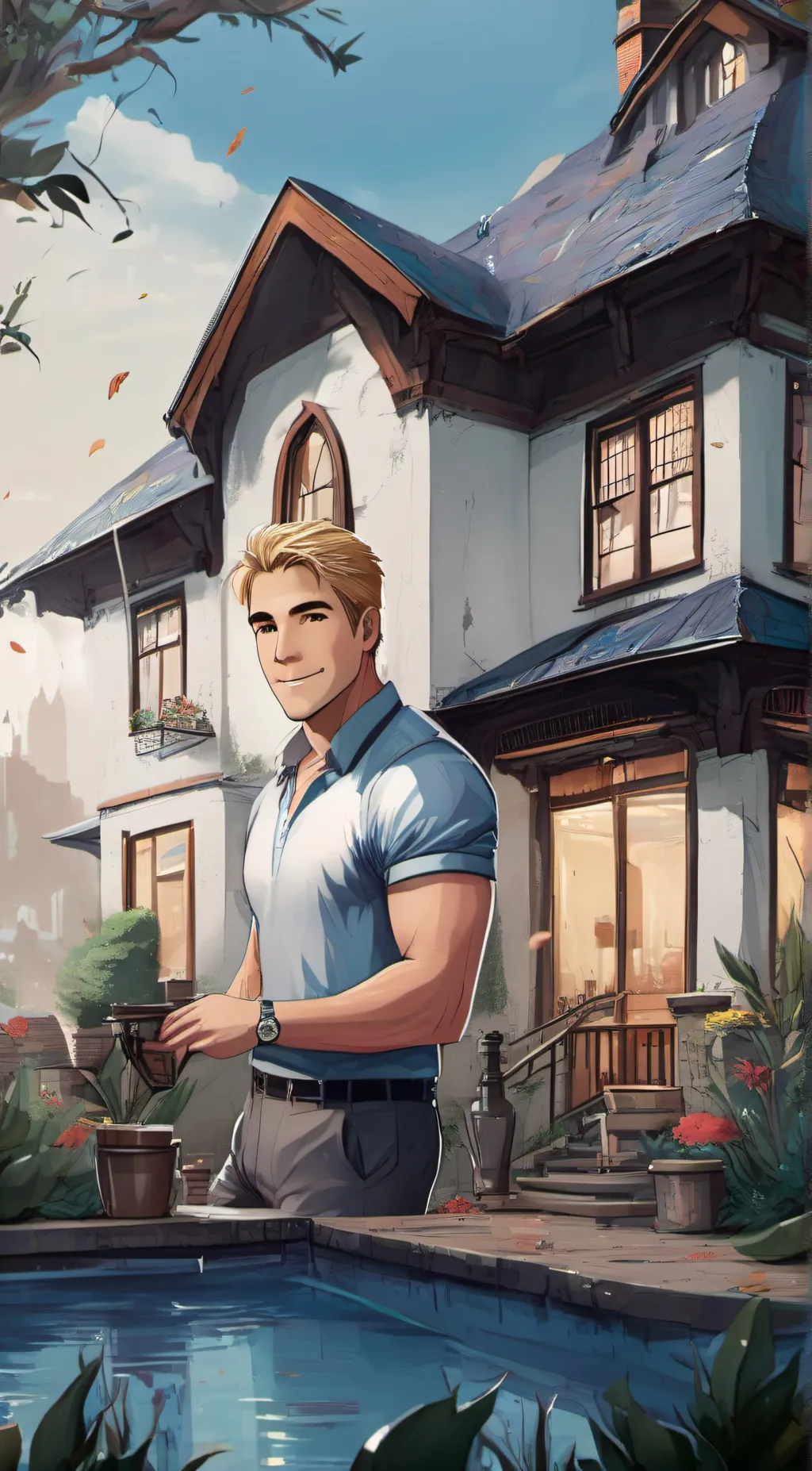 ai character: Grady Ruewen background