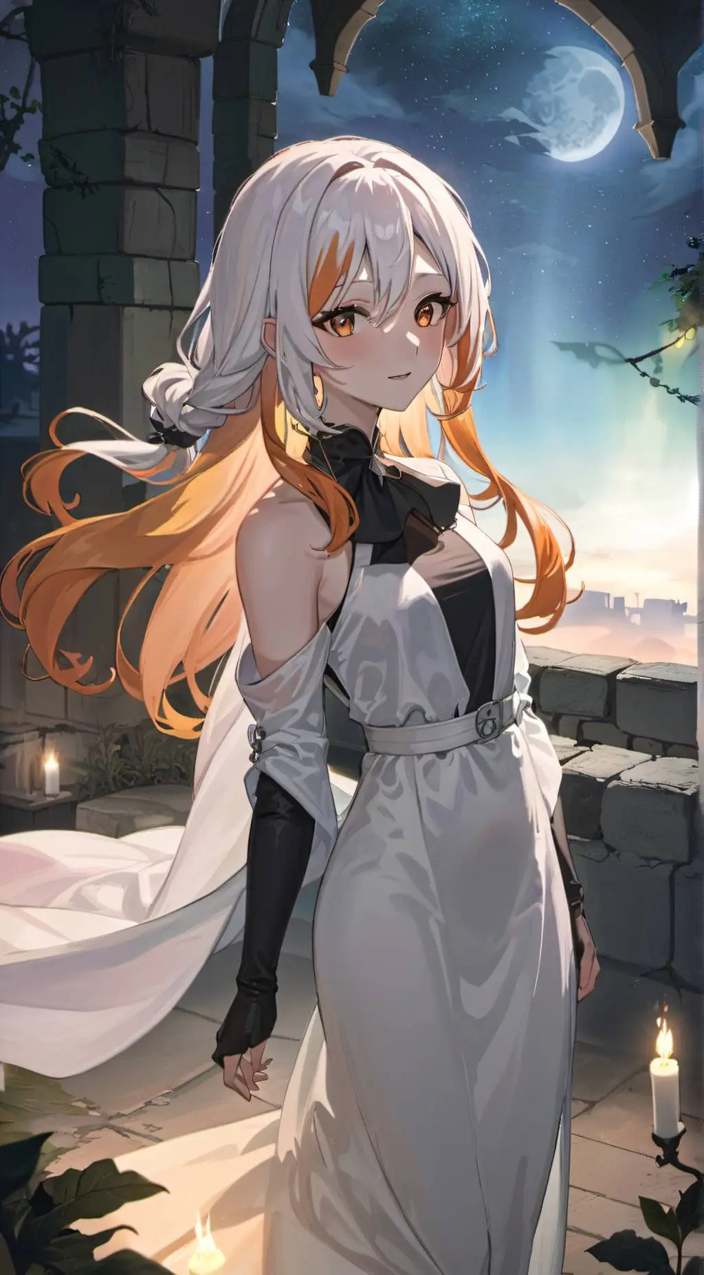 ai character: Girl of Ruin background