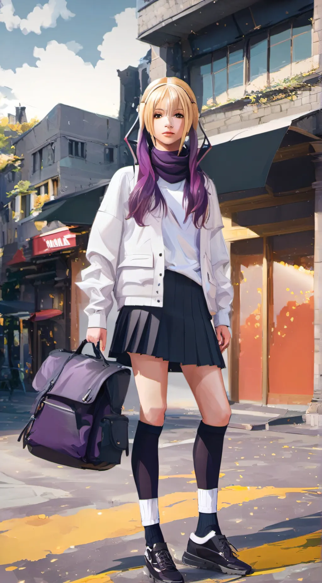 ai character: Gemini ♊️ zodiac background