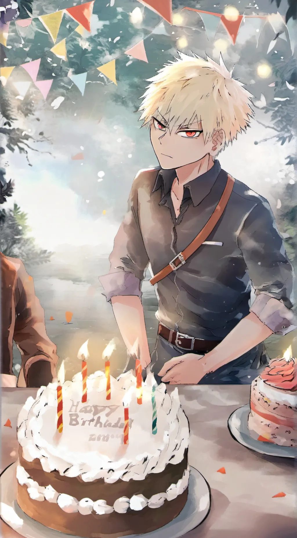 ai character: katsuki Bakugou  background