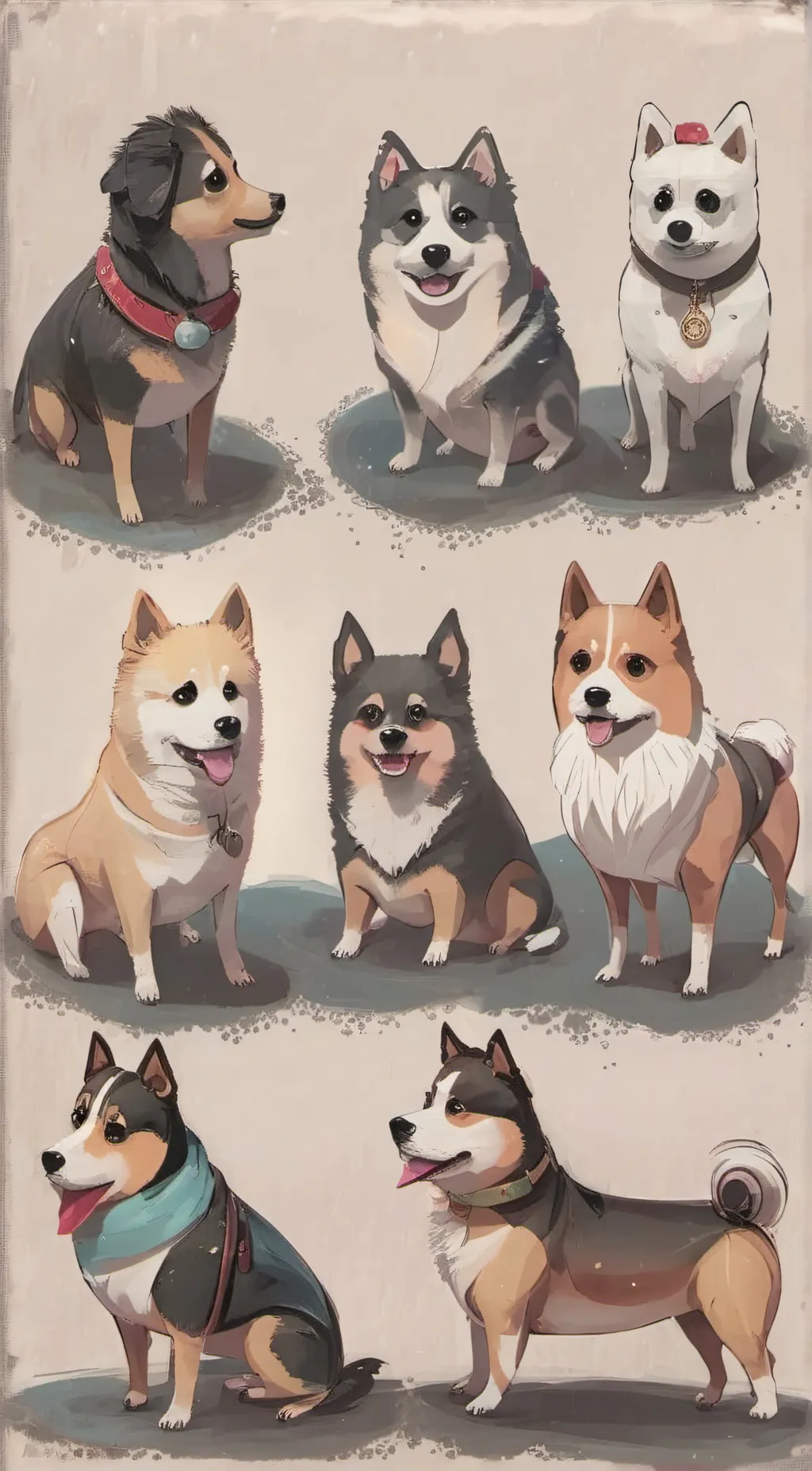 ai character: Aww background