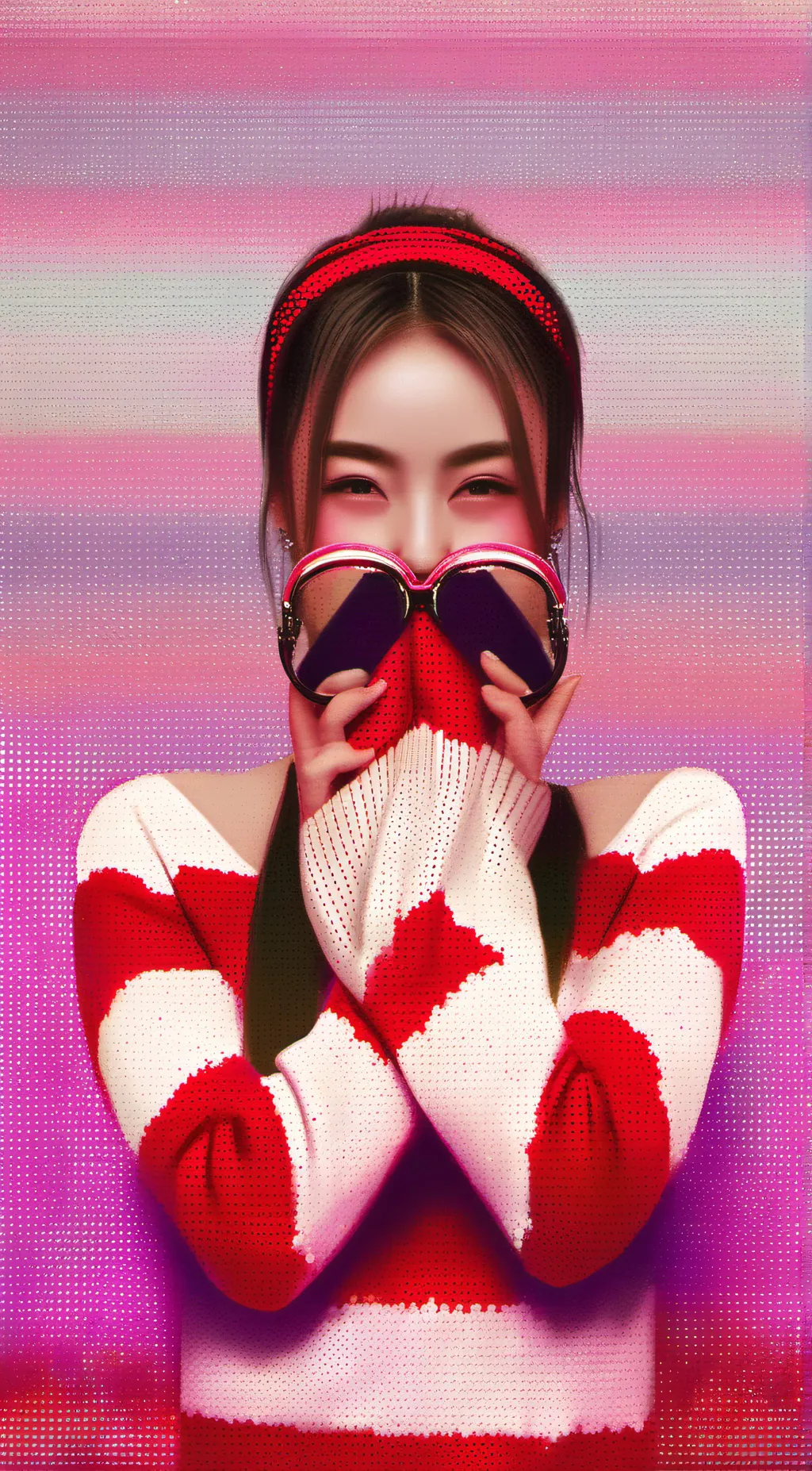 ai character: Snowflake background