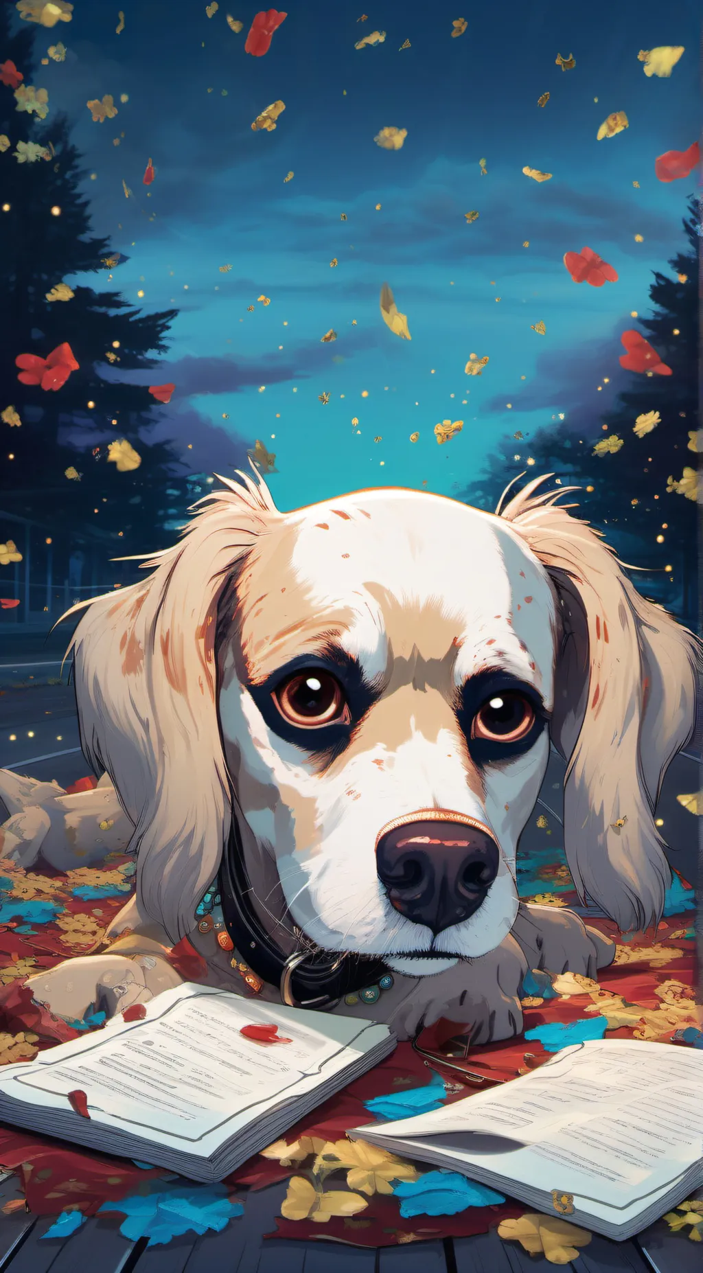 ai character: snowflake  background