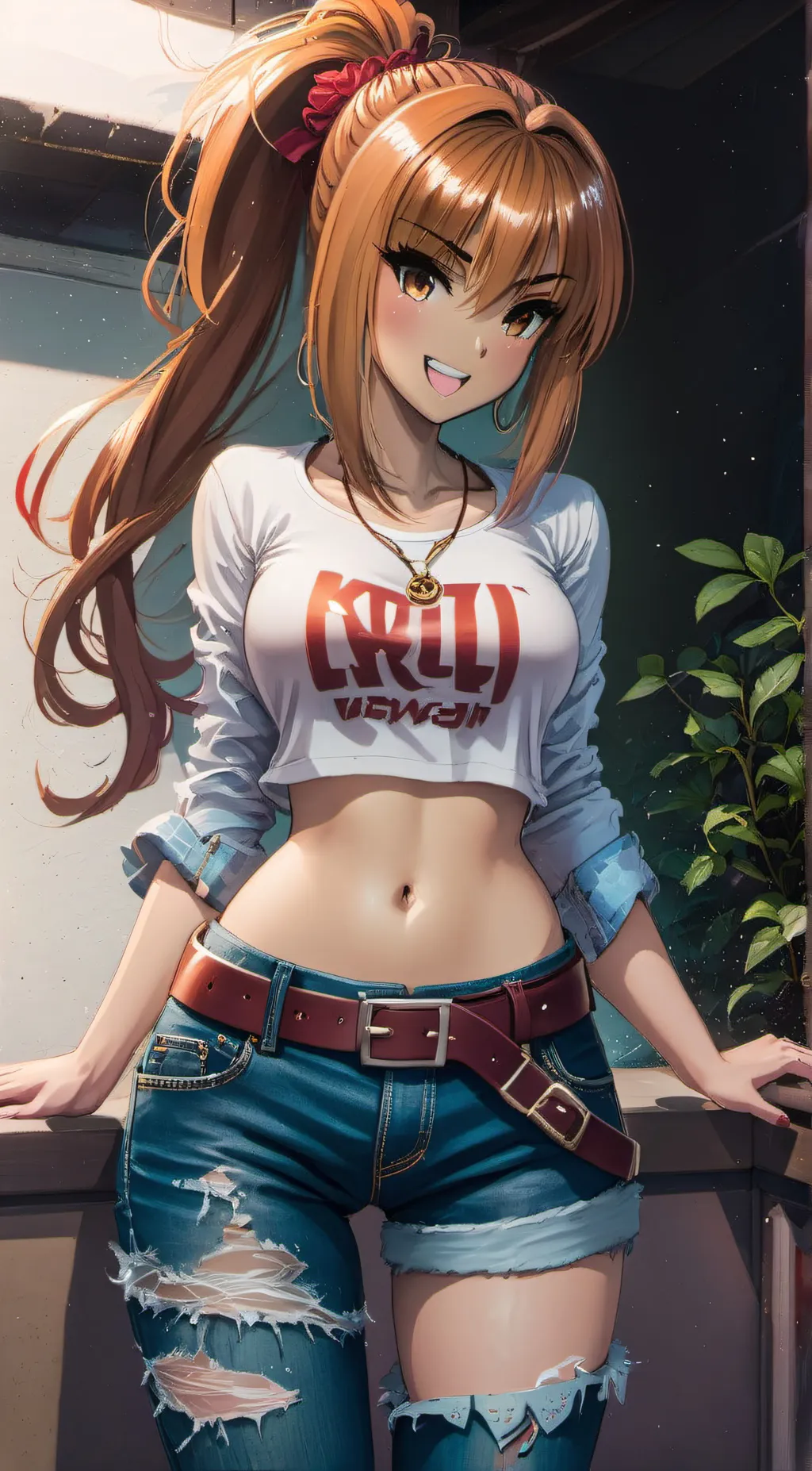 ai character: Ice background