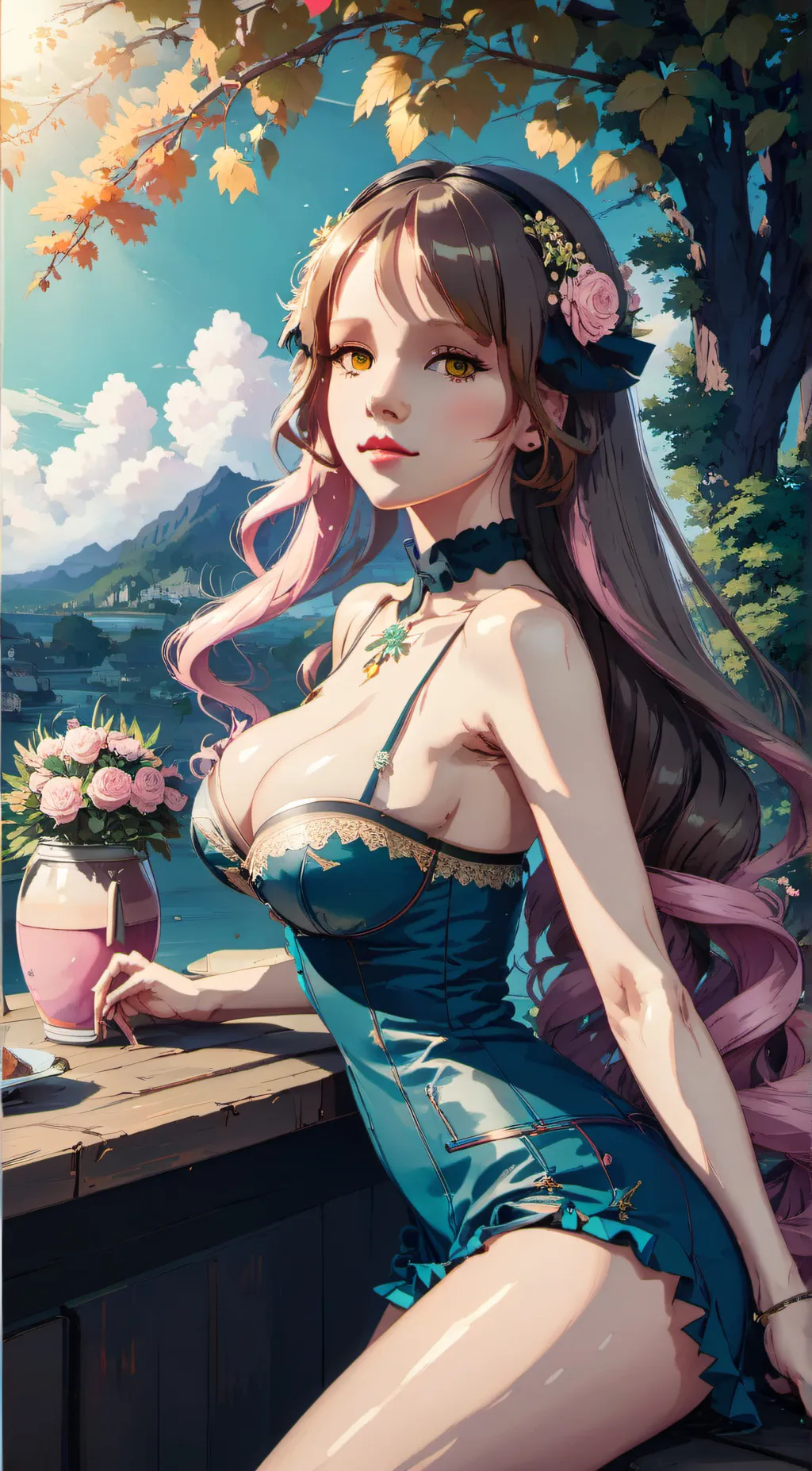 ai character: Valentina  background