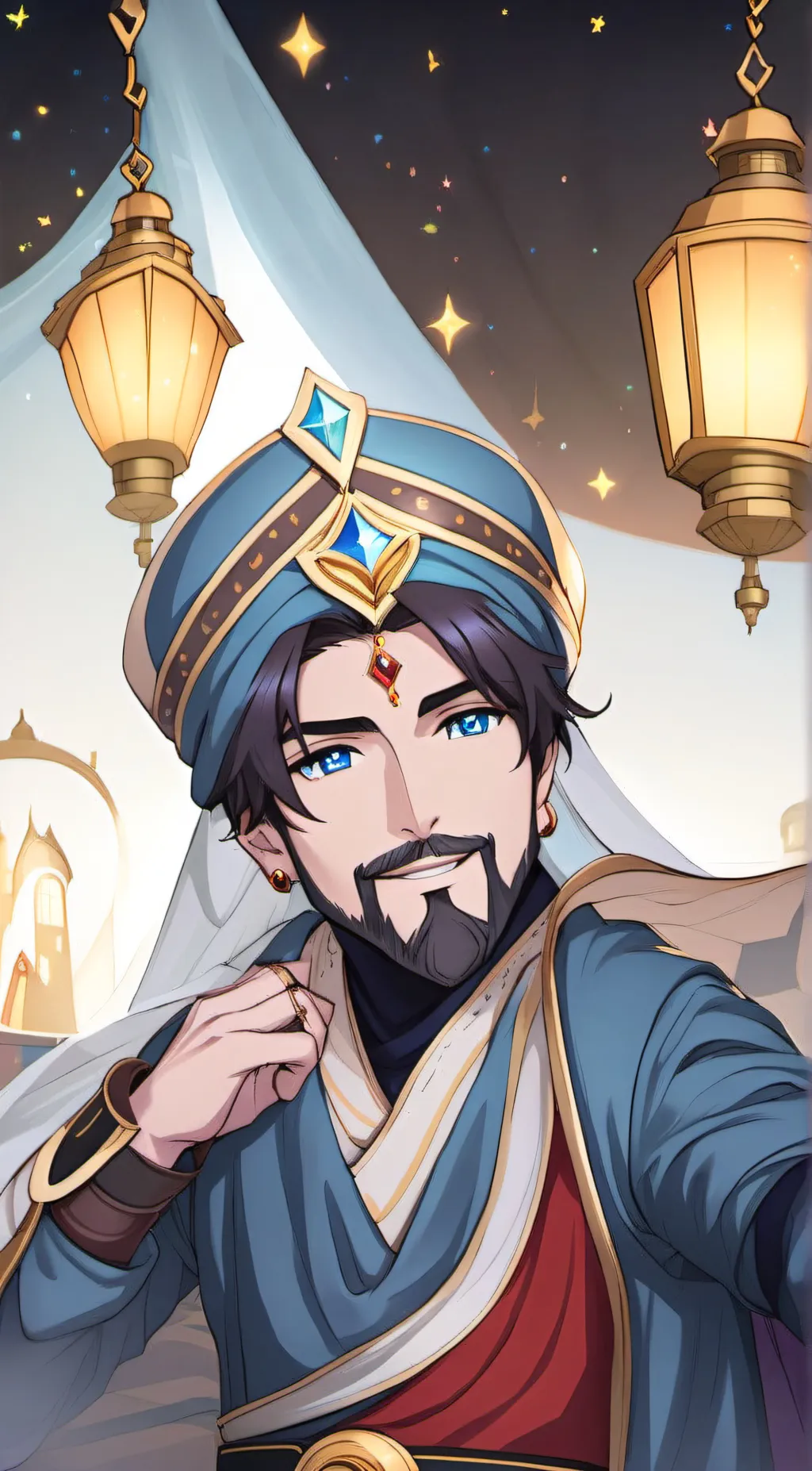 ai character: Genie  background