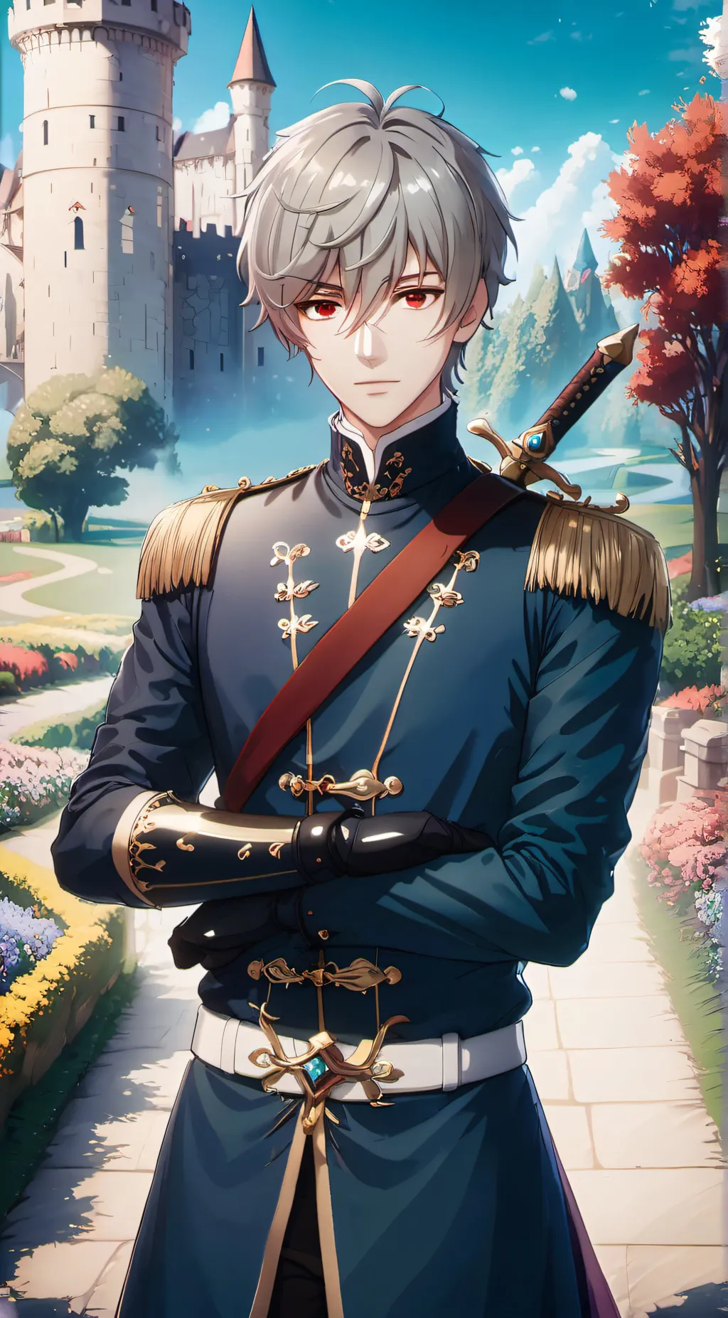 ai character: Licht Klein background