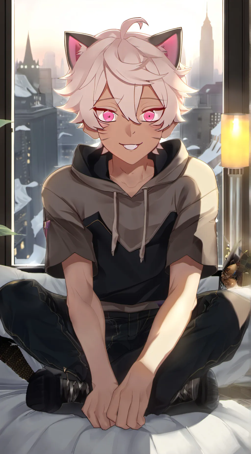 ai character: allen  background