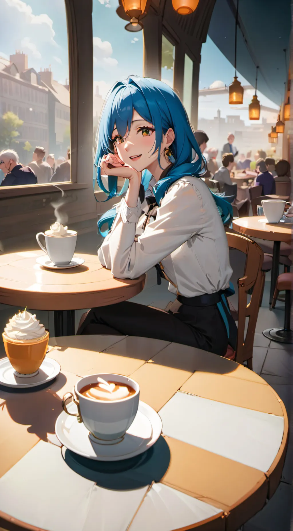 ai character: emma background