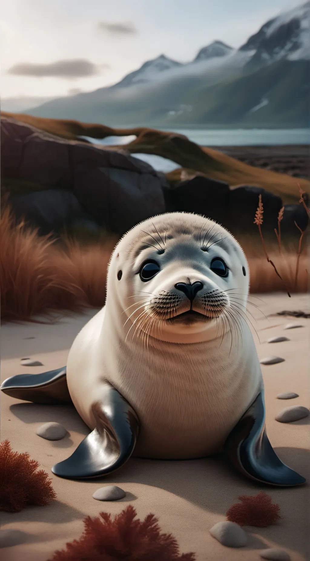ai character: Seal. background