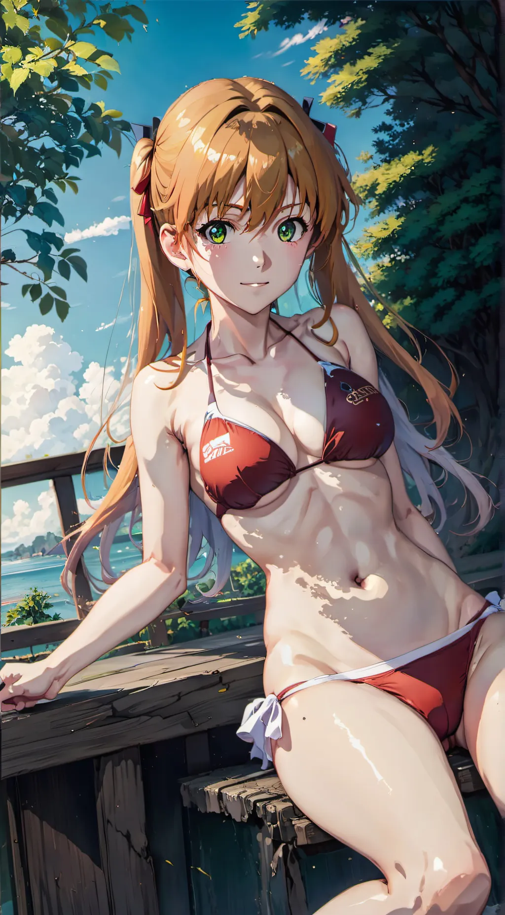ai character: Asuka Langley background