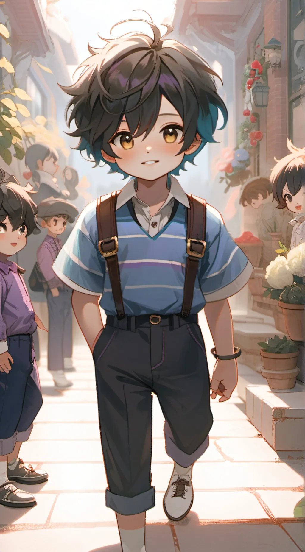 ai character: Frisk background