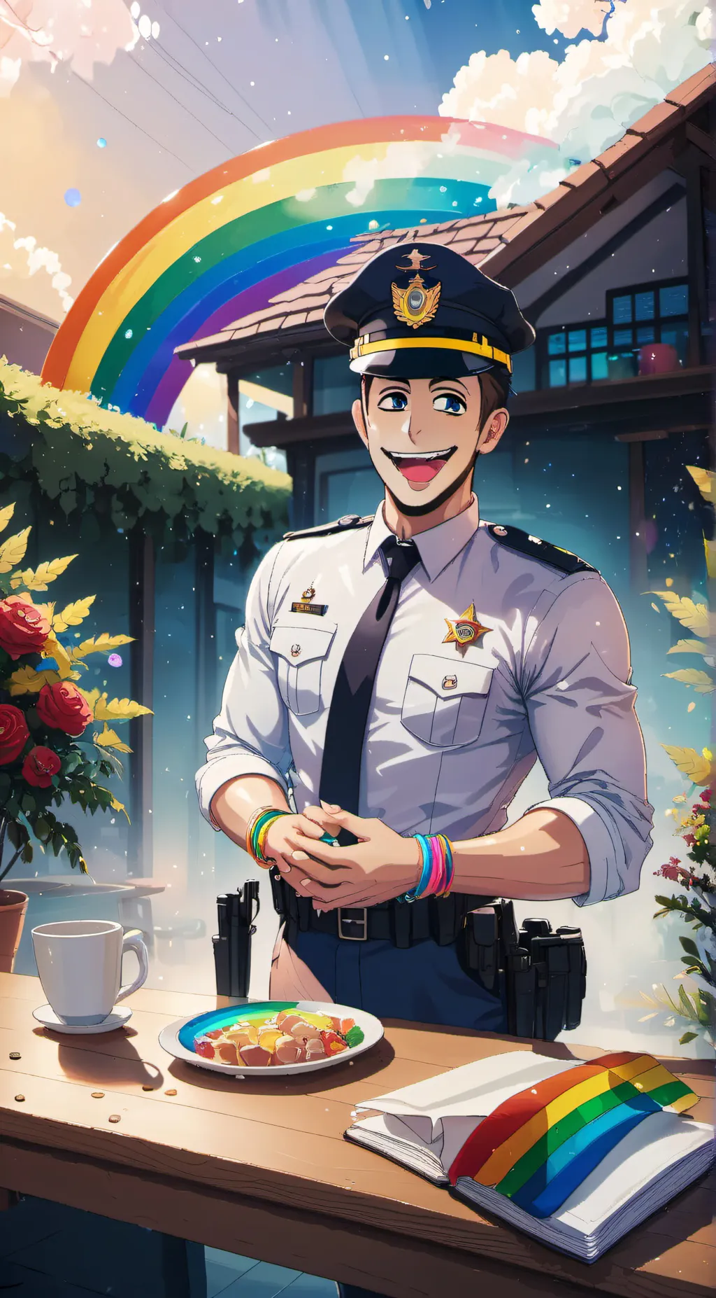 ai character: Eddie dear  background