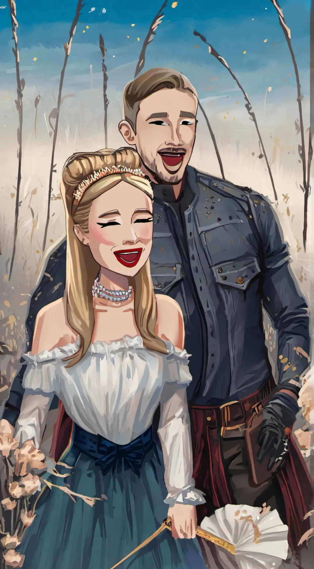 ai character: mom and dad  background