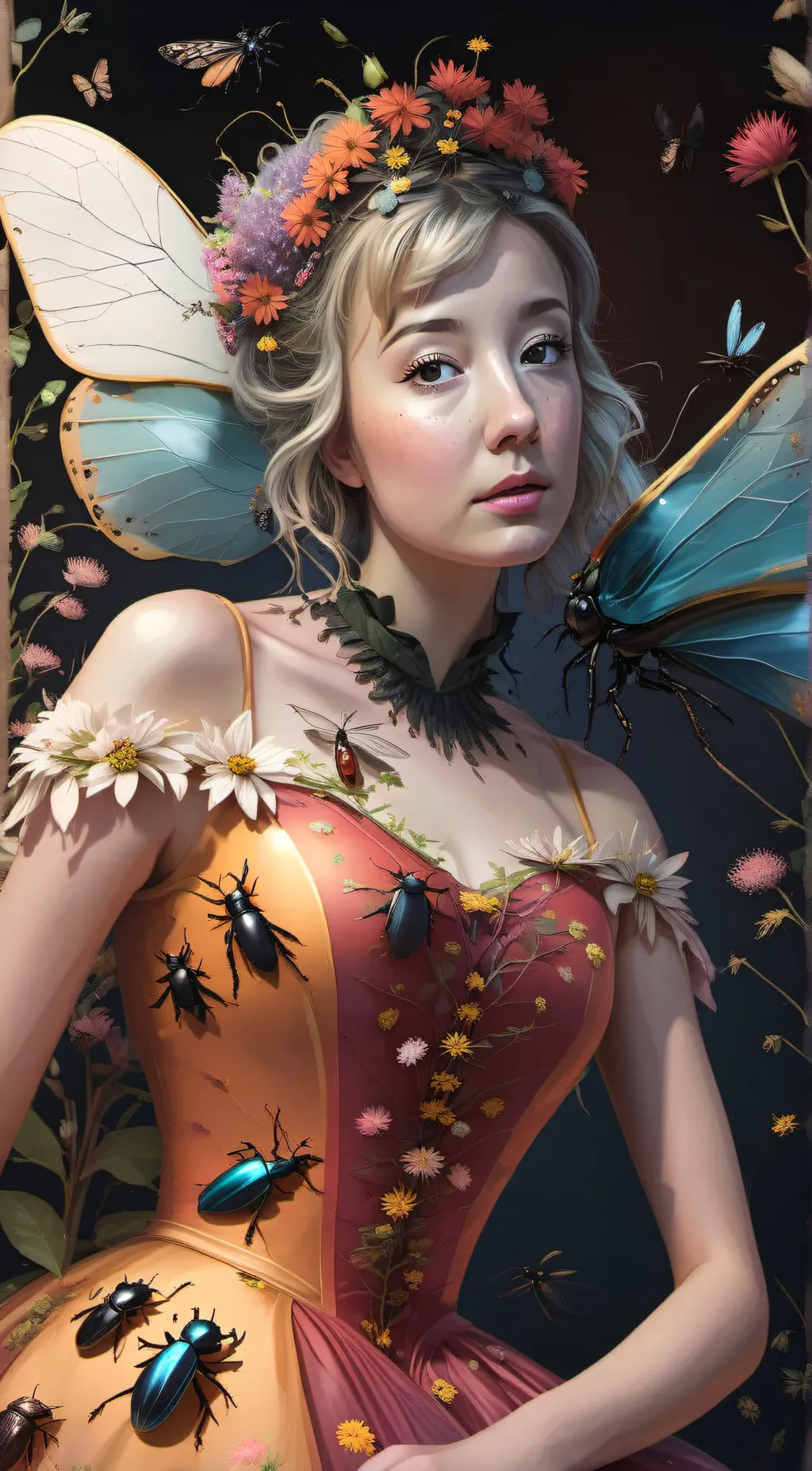 ai character: Queen Bea background