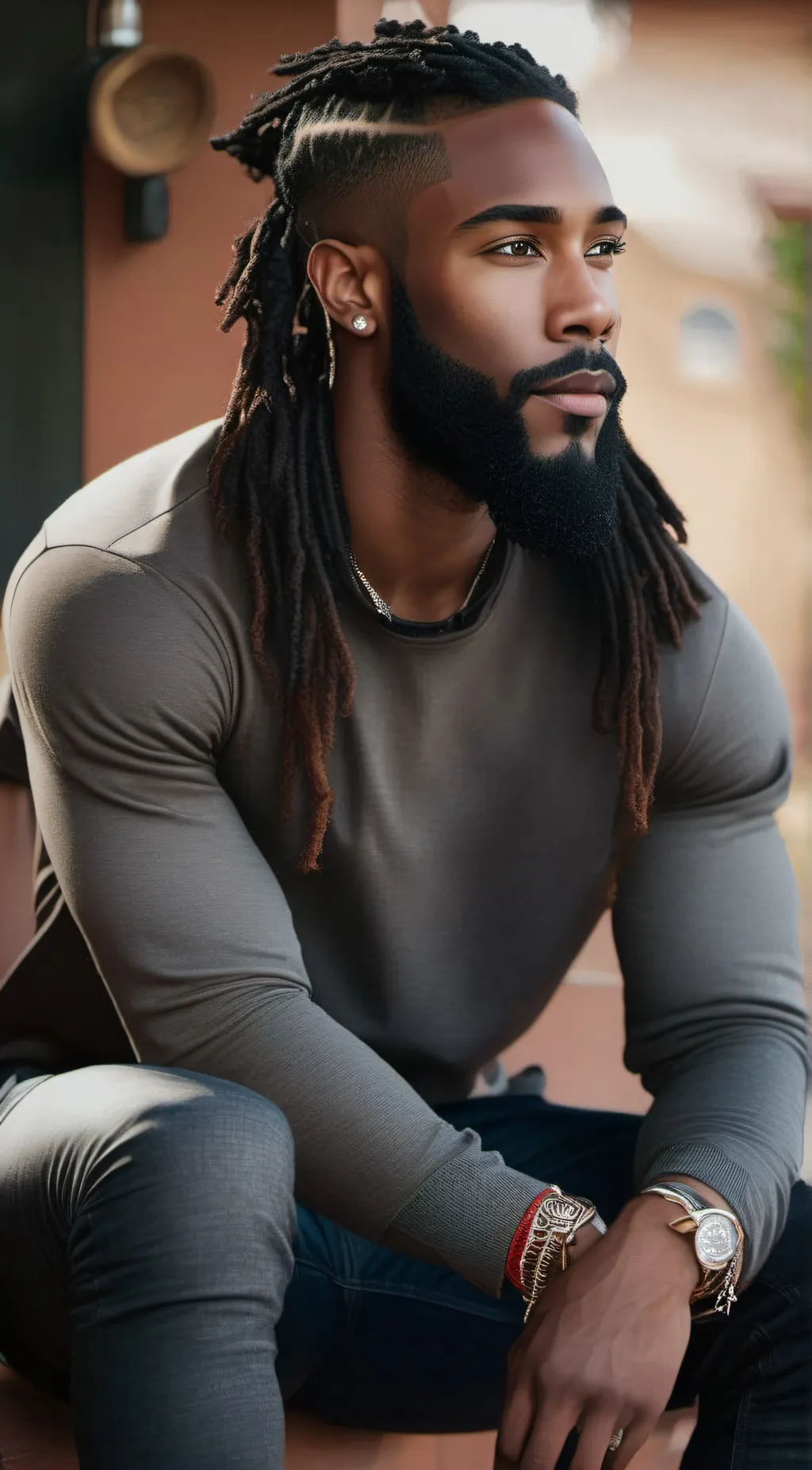 ai character: Theo Woods background