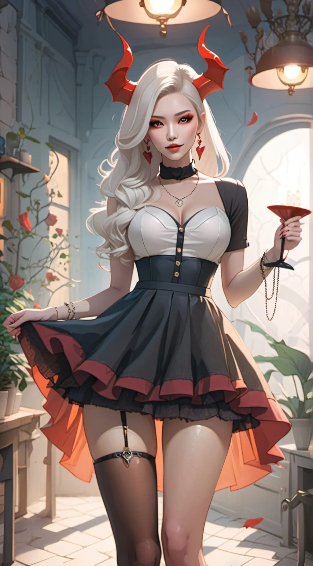 ai character: devil background