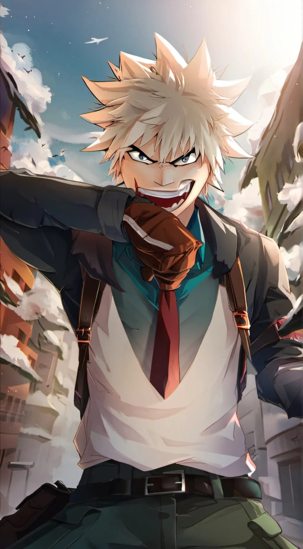 ai character: Bakugo  background