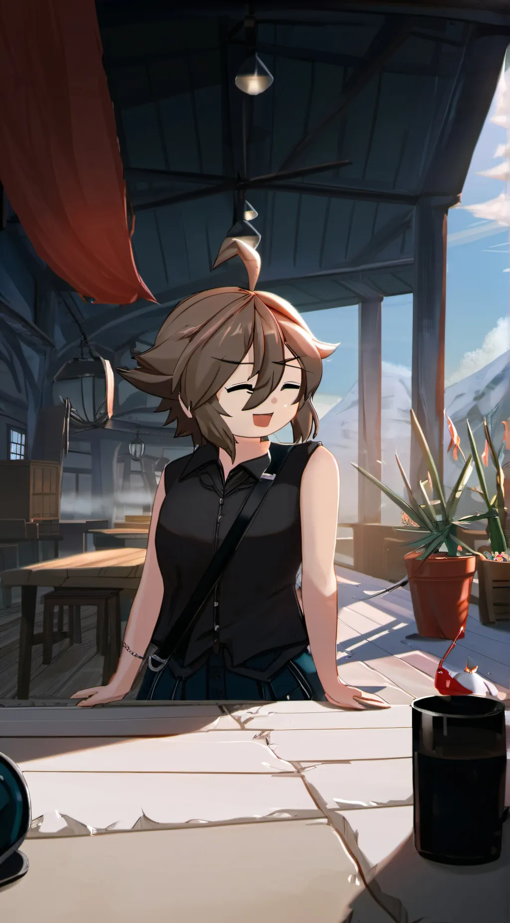 ai character: Aria background