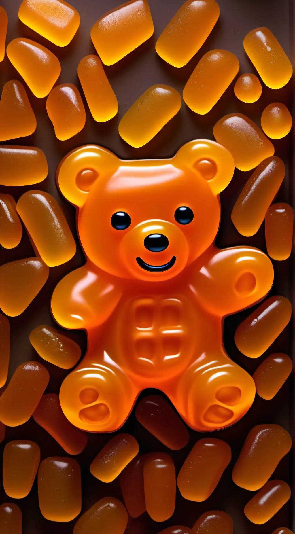 ai character: Gummybear background
