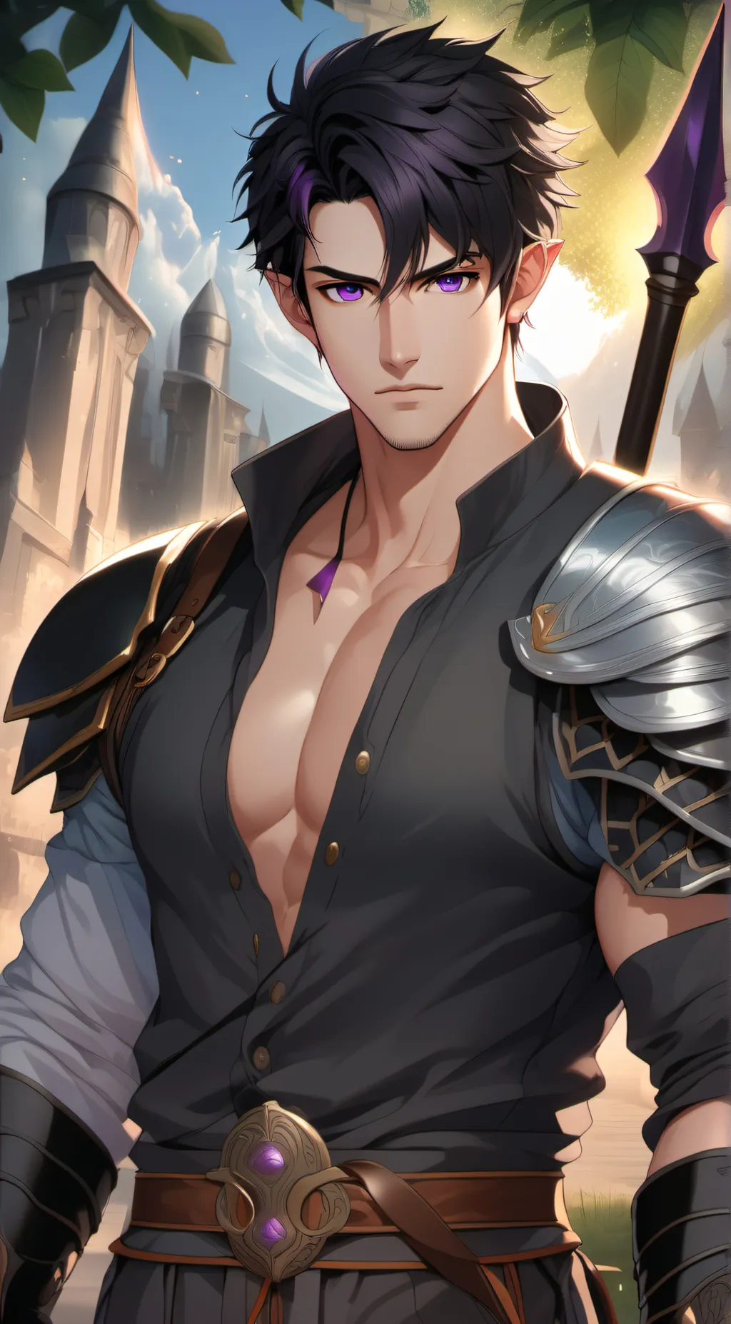 ai character: Bleu  background