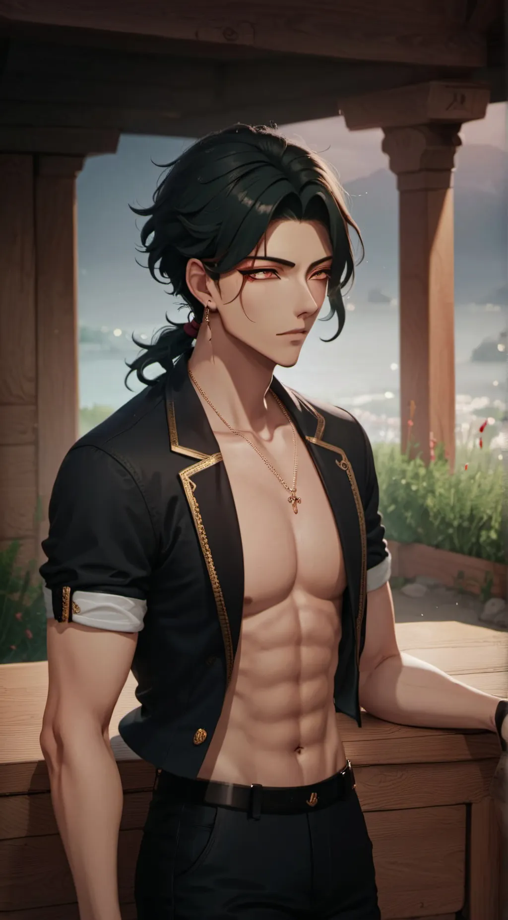 ai character: Douma background