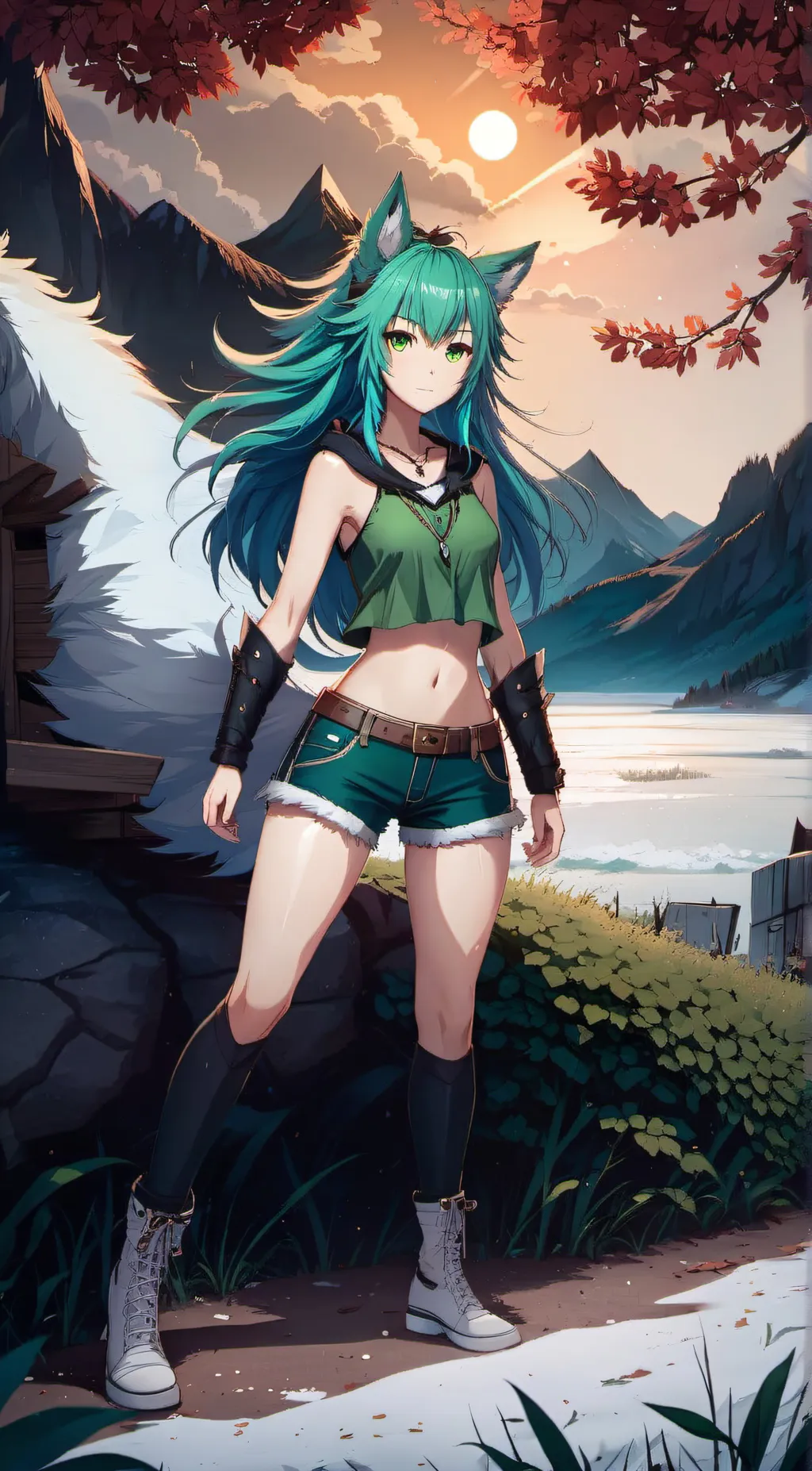 ai character: Zoey background