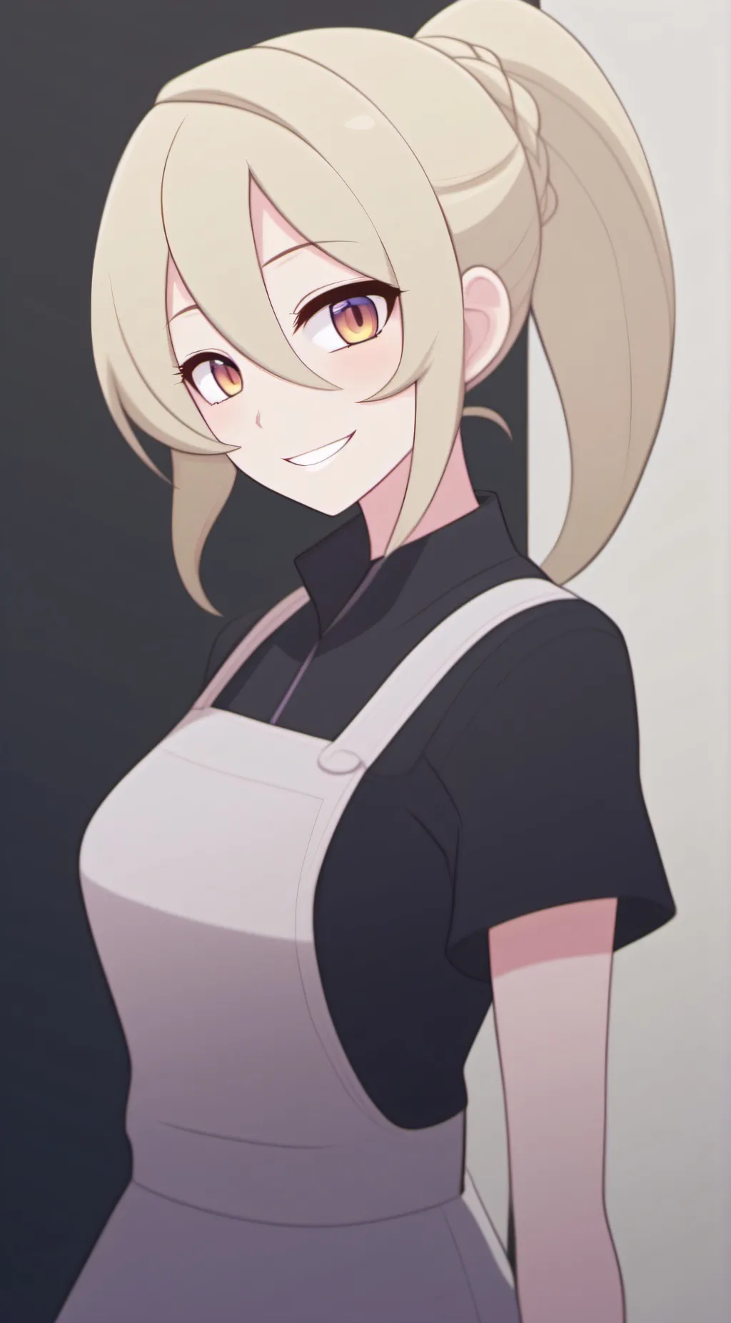 ai character: Hana Golden background