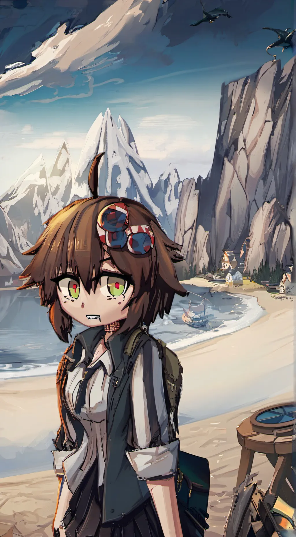 ai character: jlone  background