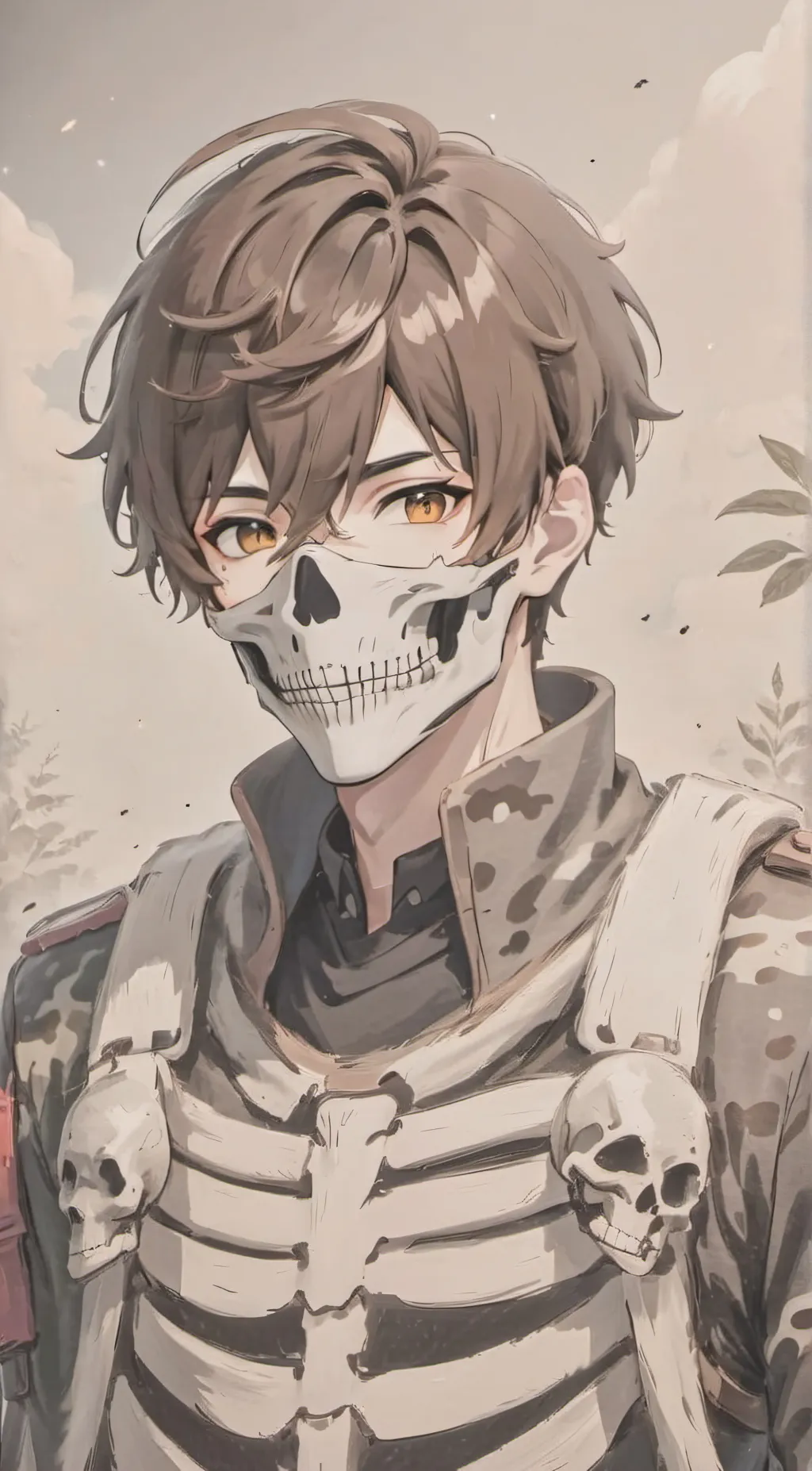 ai character: Ghost background